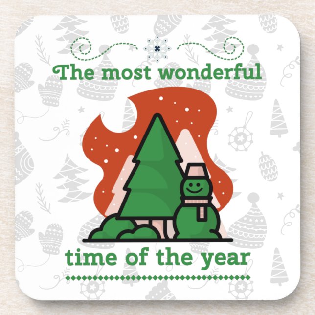 Posavasos Escena de navidades (Frente)