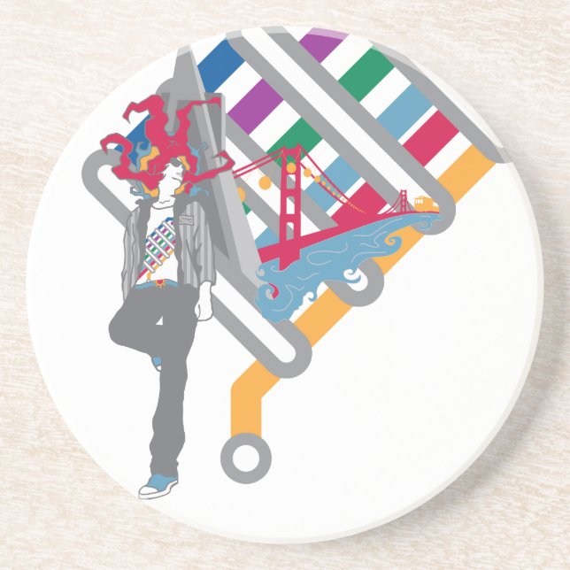 Posavasos escena de san francisco (Frente)