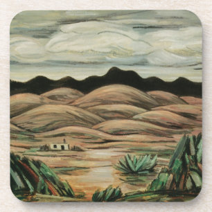 Posavasos Escena del desierto por Marsden Hartley, Arte fino
