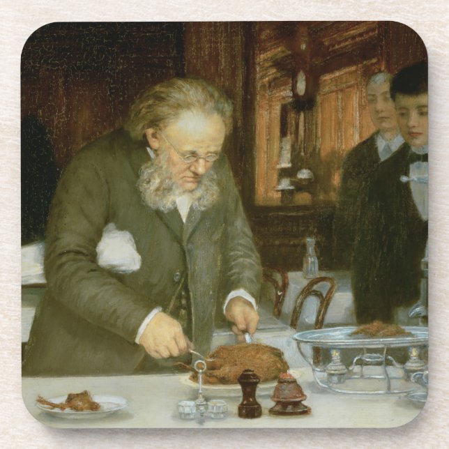 Posavasos Escena en el restaurante d'Argent del viaje del La (Frente)