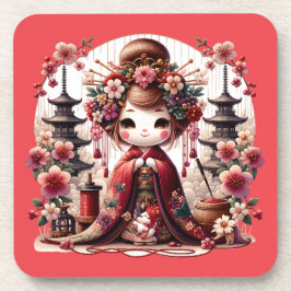 Posavasos Escena Geisha Cute japonesa