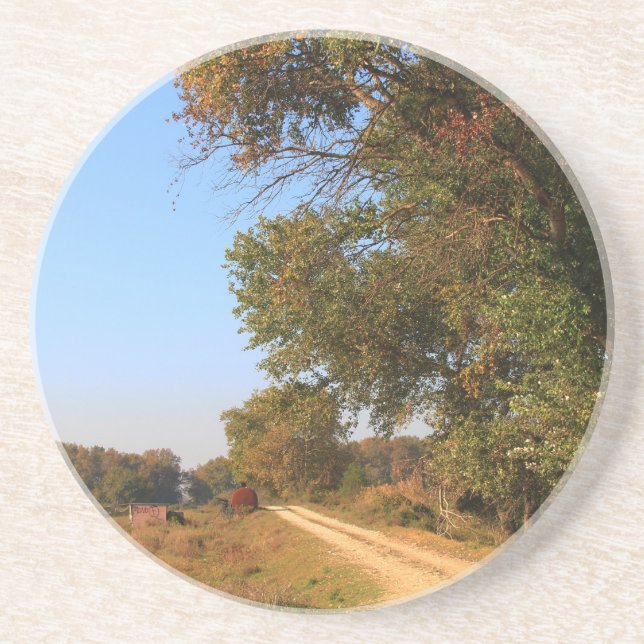 Posavasos Escenario rural en la montaña rusa del norte de Gr (Frente)