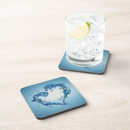 Posavasos Escenas De Agua En Forma De Corazón