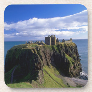 Posavasos Escocia, Aberdeen. Castillo de Dunnotar.