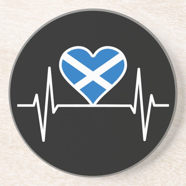 Posavasos Escocia: latido de la bandera de Escocia (Frente)