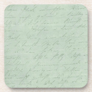 Posavasos Escritura a mano antigua letras de amor antigüedad