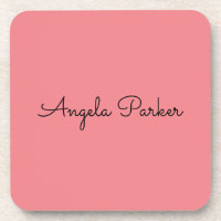 Escritura a mano Simple Pink Profesional Moderno