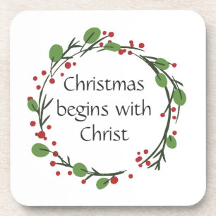 Posavasos Escritura de Navidades cristianos