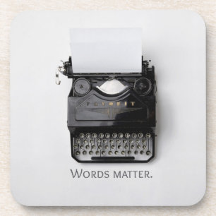 Posavasos Escritura de palabras importan