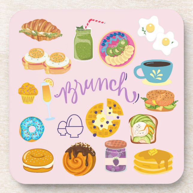 Posavasos Escuadrón de Brunch (Frente)