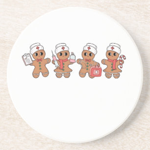 Posavasos Escuadrón de Enfermería de pan de Santa Gingerbrea