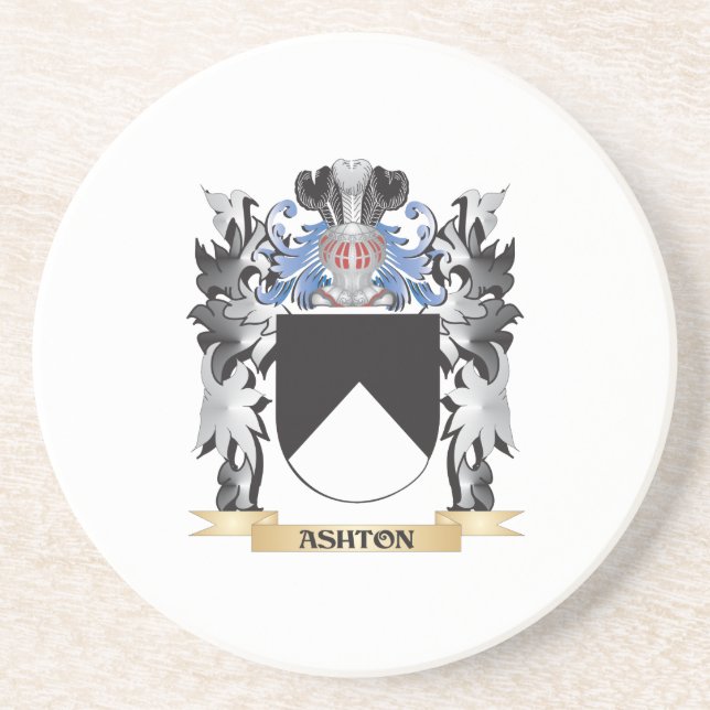 Posavasos Escudo de armas de Ashton - escudo de la familia (Frente)