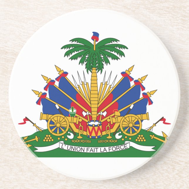 Posavasos Escudo de armas de Haití (Frente)