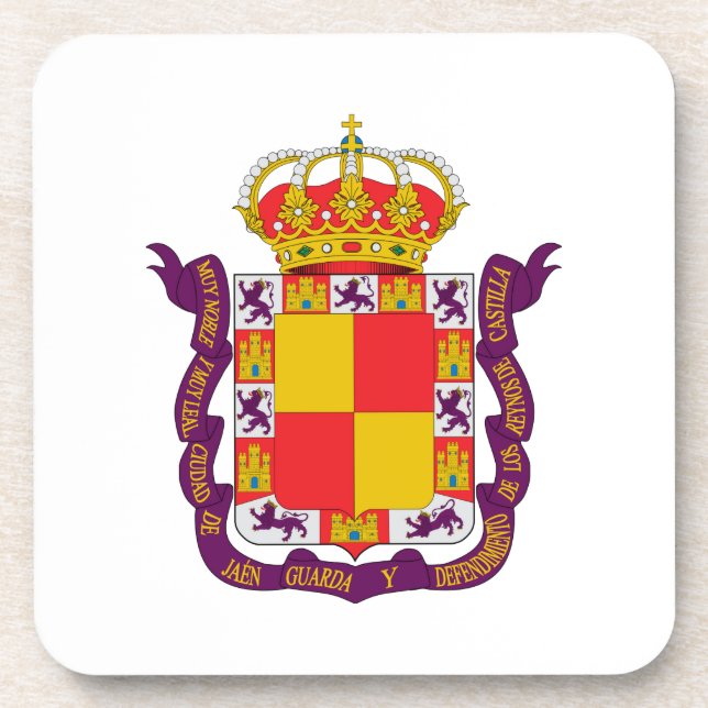Posavasos Escudo de armas de Jaén (Frente)