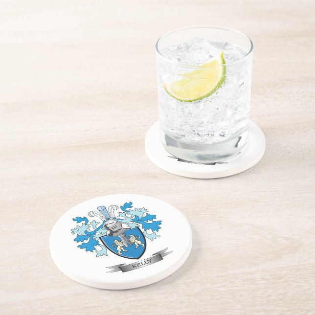 Posavasos Escudo de armas de Kelly (Lado)