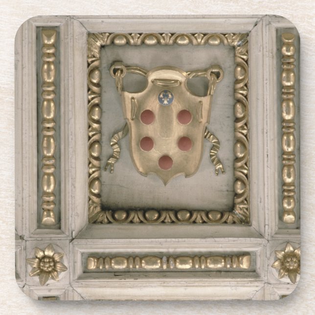 Posavasos Escudo de armas de Medici, del sofito de la (Frente)