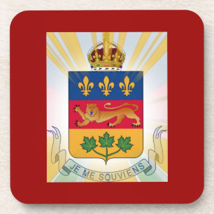Posavasos Escudo de armas de Quebec