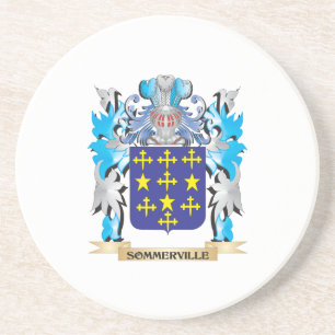 Posavasos Escudo de armas de Sommerville - escudo de la