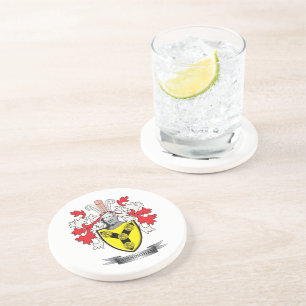Posavasos Escudo de armas del escudo de la familia de