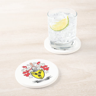 Posavasos Escudo de armas del escudo de la familia de