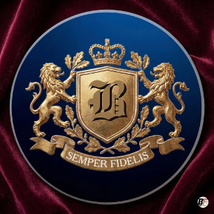 Posavasos Escudo de Armas del León Dorado Real Semper Fideli