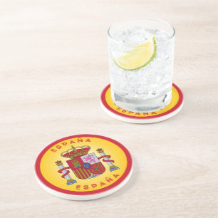 Posavasos Escudo de España en forma circular 