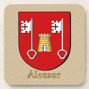 Posavasos Escudo de la familia Alcazar
