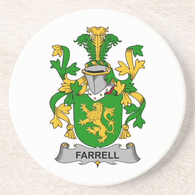 Posavasos Escudo de la familia de Farrell (Frente)