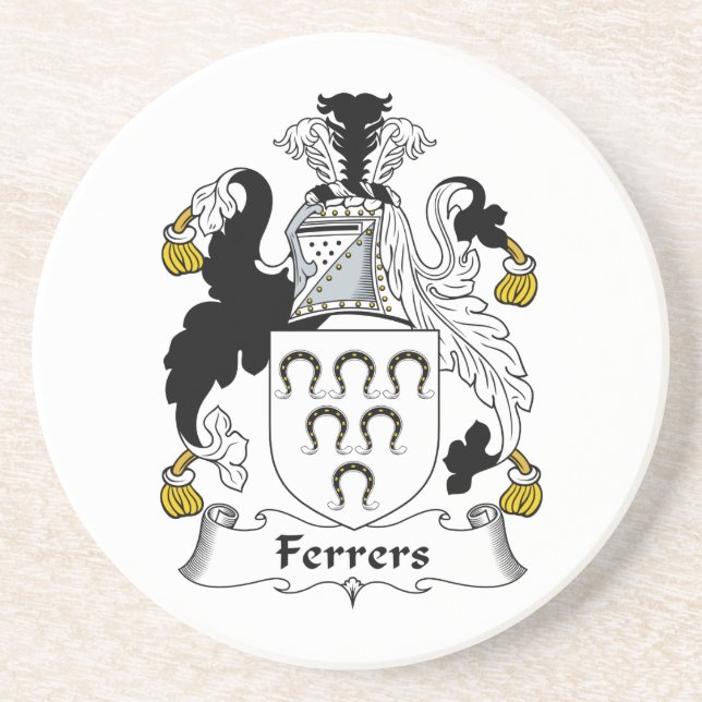 Posavasos Escudo de la familia de Ferrers (Frente)