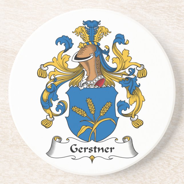 Posavasos Escudo de la familia de Gerstner (Frente)