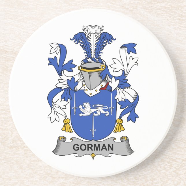 Posavasos Escudo de la familia de Gorman (Frente)