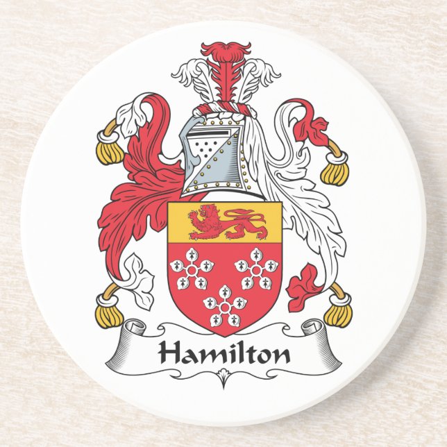 Posavasos Escudo de la familia de Hamilton (Frente)