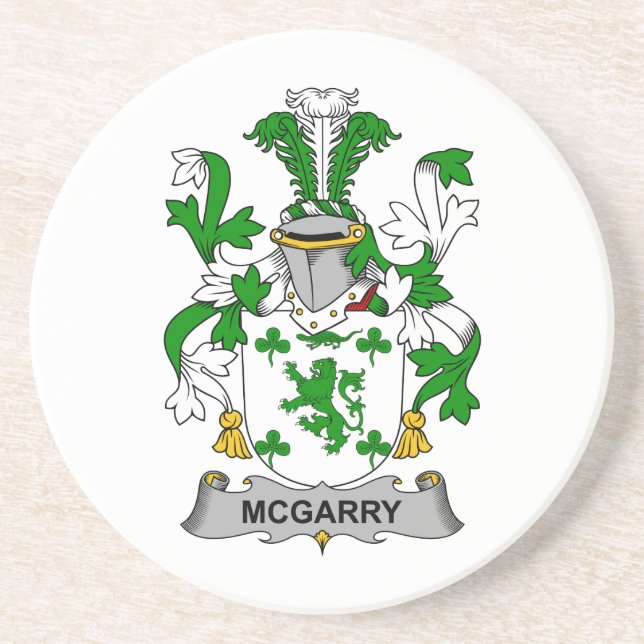 Posavasos Escudo de la familia de McGarry (Frente)