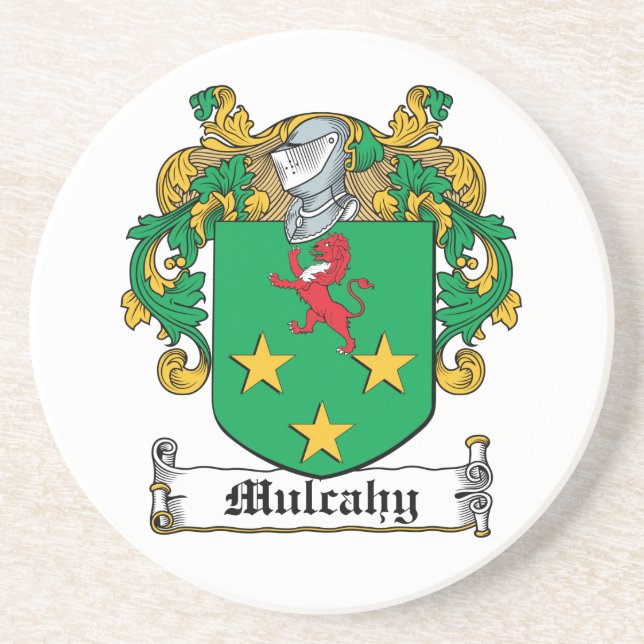 Posavasos Escudo de la familia de Mulcahy (Frente)
