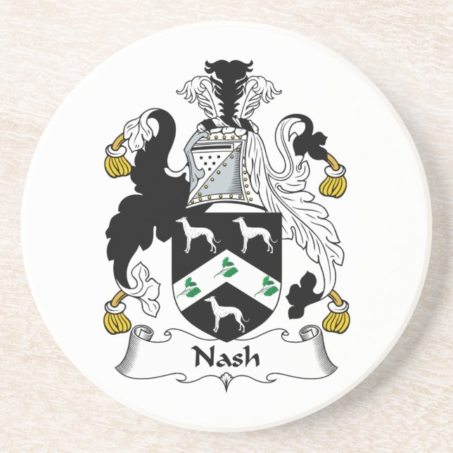 Posavasos Escudo de la familia de Nash (Frente)