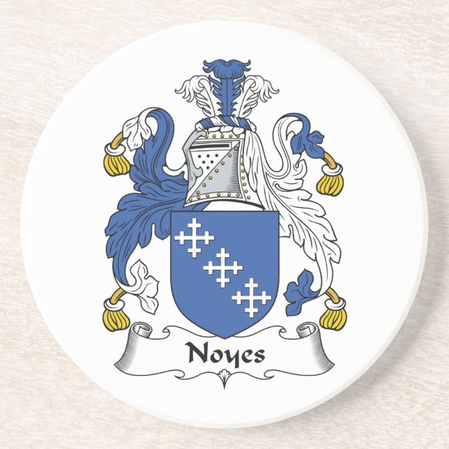 Posavasos Escudo de la familia de Noyes (Frente)