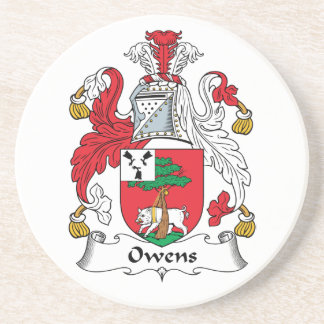 Posavasos Escudo de la familia de Owens