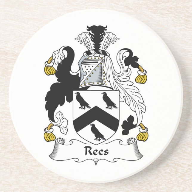 Posavasos Escudo de la familia de Rees (Frente)