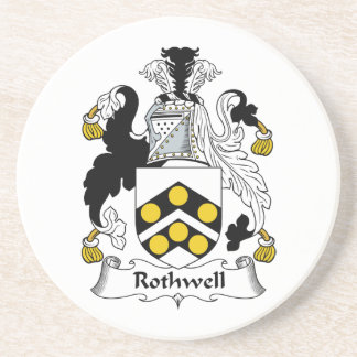 Posavasos Escudo de la familia de Rothwell