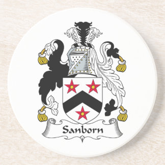 Posavasos Escudo de la familia de Sanborn