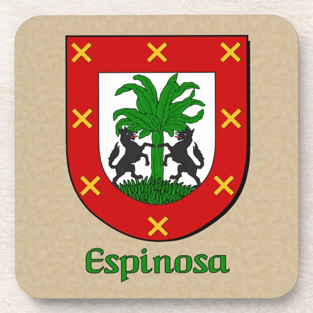 Posavasos Escudo de la familia Espinosa (Frente)