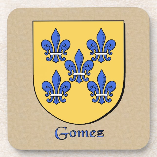Posavasos Escudo de la familia Gómez (Frente)