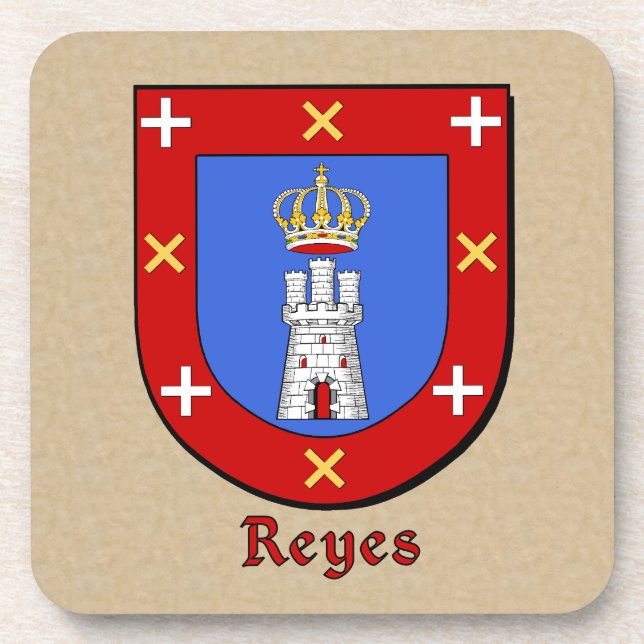 Posavasos Escudo de la familia Reyes (Frente)