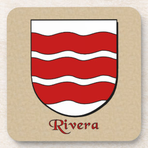 Posavasos Escudo de la familia Rivera