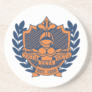 Posavasos Escudo de la fraternidad de la zeta de la zeta de