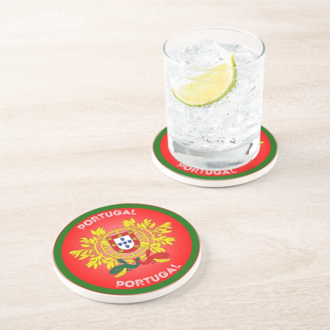 Posavasos Escudo de Portugal en forma circular  (Lado)