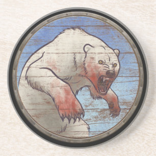 Posavasos Escudo de Viking - oso polar