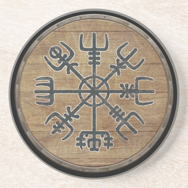 Posavasos Escudo de Viking - Vegvísir (Frente)