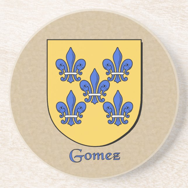 Posavasos Escudo heráldico de Gómez (Frente)