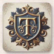 Escudo heráldico elegante y ornamentado